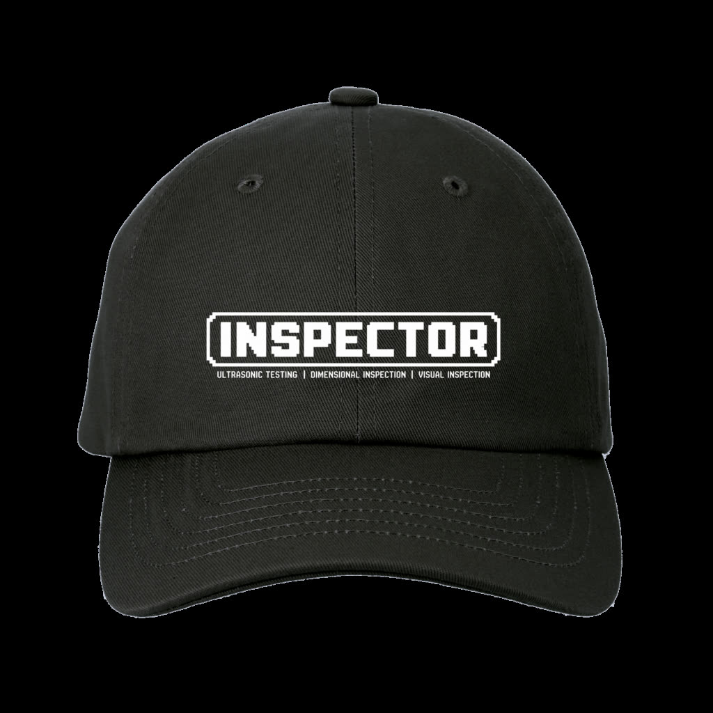 INSPECTOR ロゴのローキャップ（ブラック）